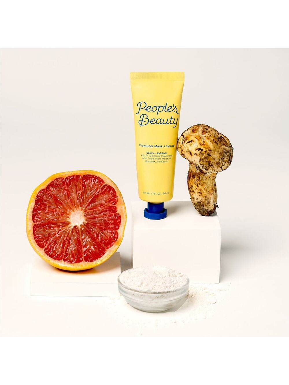 NIB! People's Beauty Frontliner Mask + Scrub 50ml